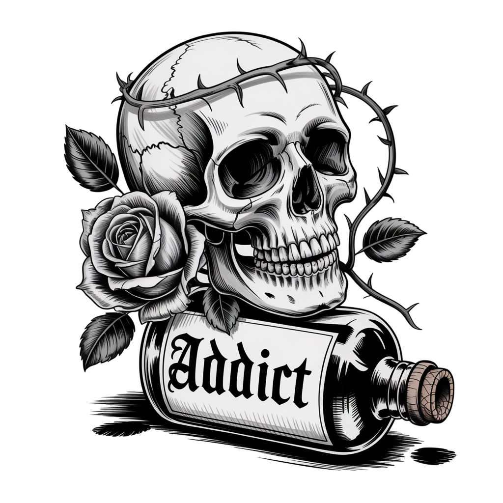 Skull Rose 4
